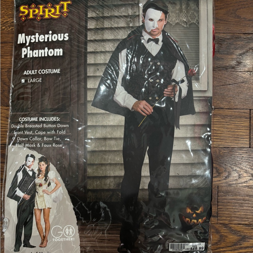 Spirit Mysterious Phantom Costume. Only worn once.